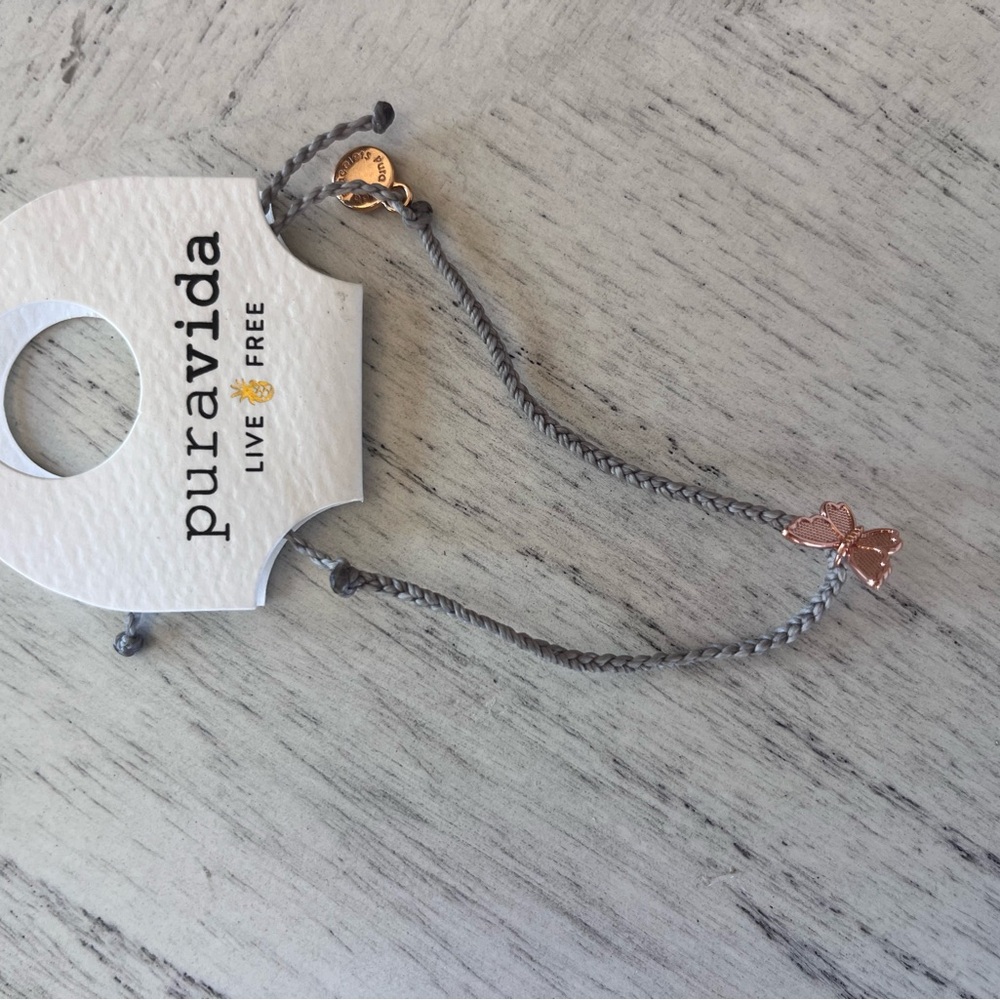Pura Vida Gray and Gold Jewelry Bracelet